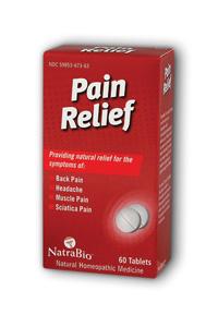 NATRA-BIO/BOTANICAL LABS: Pain Relief 60 tabs