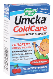 Umcka coldcare childrens cherry fastactives, 10 pkts