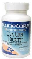 Uva Ursi Diurite 72 tabs from PLANETARY FORMULAS