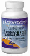 Full Spectrum Andrographis 60 tabs from PLANETARY FORMULAS