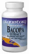 Bacopa Extract 225MG 60 tabs from PLANETARY FORMULAS