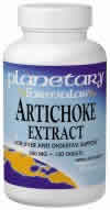 Artichoke Extract 500mg 60 tabs from PLANETARY FORMULAS
