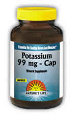 Potassium, 99 mg 100ct from Natures Life