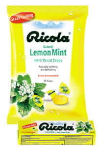 RICOLA: Throat Drops Lemon Mint 3 oz bag