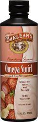 BARLEANS ESSENTIAL OILS: Strawberry / Banana Flax Oil Swirl 16 fl oz