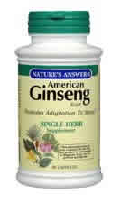 Ginseng Root American 60 caps from NATURE'S ANSWER