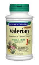 NATURE'S ANSWER: Valerian Root 180 caps