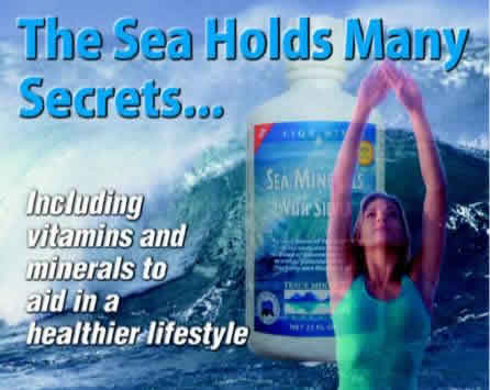 Sea minerals with silver, 32 oz.