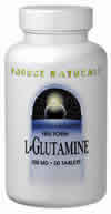 L-Glutamine 500 mg 50 caps from SOURCE NATURALS