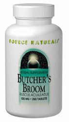 Butcher's Broom 500 mg 250 tabs from SOURCE NATURALS
