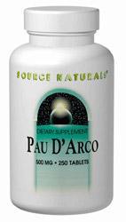 Pau D'Arco 500 mg 100 tabs from SOURCE NATURALS