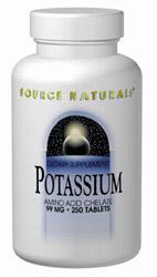 Potassium Chelate 99 mg 100 tabs from SOURCE NATURALS