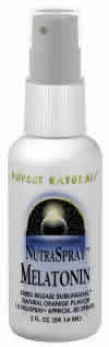 NutraSpray Melatonin 1.5 mg 2 fl oz from SOURCE NATURALS