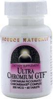 Ultra Chromium GTF 200 mcg 120 tabs from SOURCE NATURALS