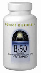 B-50 Complex 100 tabs from SOURCE NATURALS