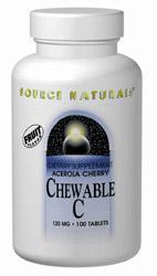 Acerola Chewable C 120 mg 100 tabs from SOURCE NATURALS