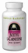 Acetyl L-Carnitine 250 mg 30 tabs from SOURCE NATURALS