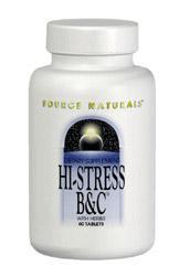 Source naturals - Hi-stress b&c with herbs 60 tabs
