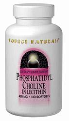 Phosphatidyl Choline 420 mg 180 SG from SOURCE NATURALS