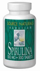 Spirulina 500 mg 100 tabs from SOURCE NATURALS