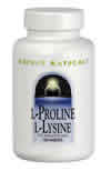 L-Proline 275/L-Lysine 275 60 tabs from SOURCE NATURALS