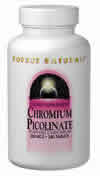 Chromium Picolinate 200 mcg Yeast Free 60 tabs from SOURCE NATURALS