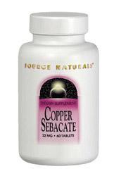 Copper Sebacate 22 mg 120 tabs from SOURCE NATURALS