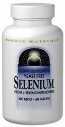 Selenium from L-Selenomethionine 200 mcg 60 tabs from SOURCE NATURALS