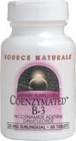 Coenzymated B-3 Sublingual 25mg 30 tabs from SOURCE NATURALS