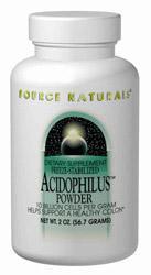 Freeze-Stabilized Acidophilus Powder 2 oz from SOURCE NATURALS