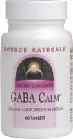 GABA Calm Sublingual Peppermint 120 tabs from SOURCE NATURALS