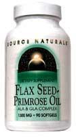 Flax Seed-Primrose Oil 1300 mg 45 SG from SOURCE NATURALS