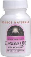 Coenzyme Q10 w/Bioperine 100 mg 60 SG from SOURCE NATURALS