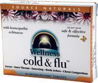 Wellness cold & flu 48 tabs from SOURCE NATURALS