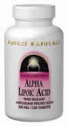 Alpha-Lipoic Acid 200 mg 60 tabs from SOURCE NATURALS