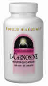 L-Carnosine 500 mg 60 tabs from SOURCE NATURALS