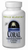 Coral Calcium with Magnesium Capsules 180 caps from SOURCE NATURALS