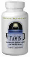 Vitamin D 1000 IU 100 tabs from SOURCE NATURALS