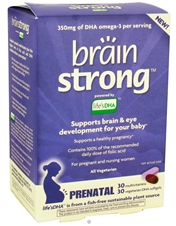 Brainstrong prenatal vitamin hf dha, 30SG