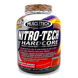 Muscletech - Nitro-tech hardcore strawberry banana 4Lb