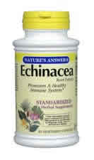 Echinacea Root Standardized 60 vegicaps from NATURE'S ANSWER