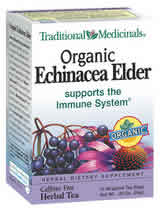 TRADITIONAL MEDICINALS TEAS: Organic Echinacea Elder Tea 16 bags