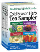 TRADITIONAL MEDICINALS TEAS: Cold Season Sampler 16 bags