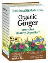 TRADITIONAL MEDICINALS TEAS: Organic Ginger 16 bags
