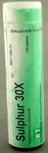 Sulfur 30X 100 tabs from BOERICKE & TAFEL