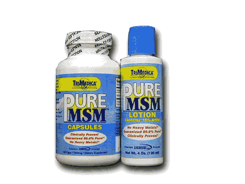 Msm 1000mg with free lotion, 120 caps+4 oz