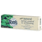Toothpaste Tartar Control/Whitening Peppermint 4 oz from TOM'S OF MAINE
