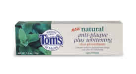 Toothpaste Anti-Plaque+Whitening Gel Spearmint .91 fl oz from TOM'S OF MAINE