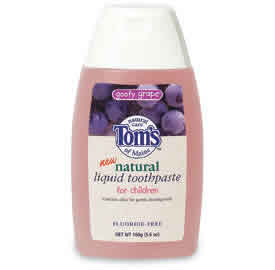 Toothpaste Liquid Children's Non-Fluoride Grape 4.58 fl oz from TOM'S OF MAINE