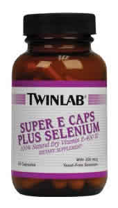 Super E+ Selenium 400 IU/200 mcg 50 caps from TWINLAB